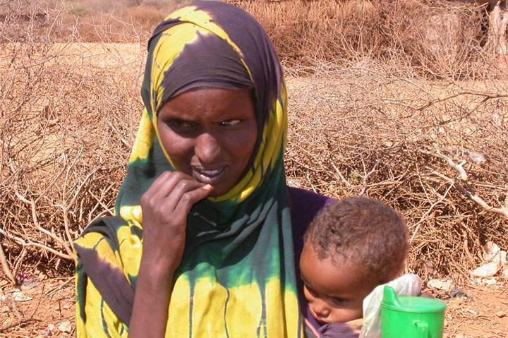 The drought in Somalia has displaced thousands of families. (Photo courtesy of the UN Media Center)