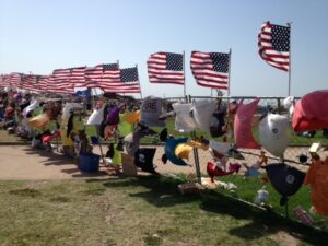 Memorial for students who died during the Moore, Oklahoma tornado.