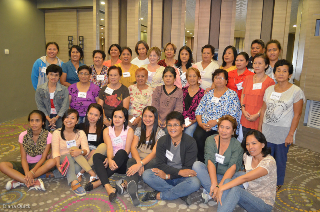 DAMPA trainees, with (center back) Sandra Krause of the Women's Refugee Commission, who led the training.
