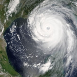 A photo of Hurricane Katrina just prior to landfall (photo courtesy of NASA).