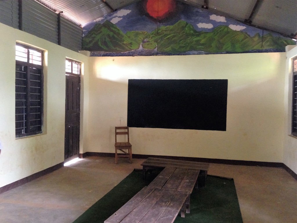 This building was deemed safe enough to repair after the earthquake, and is currently being used in Jalpa. It is next to the additional structure that teams are building.