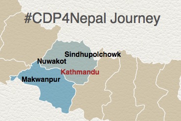 central nepal map