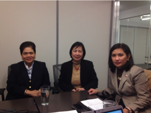 (left to right) Dr. Severina Villegas, Ma. Socorro Bautista of Madrigal Foundation, Maria A.S. Austria, Deputy Chief of Mission, Philippines Embassy