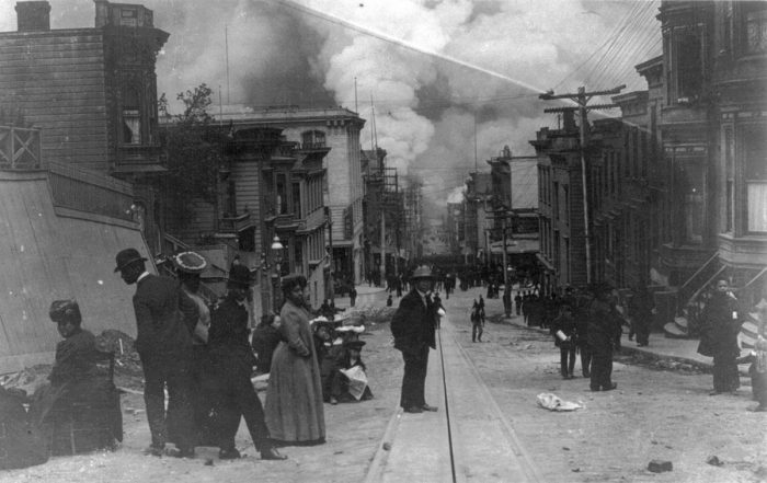 African American families San Francisco Fire 1906