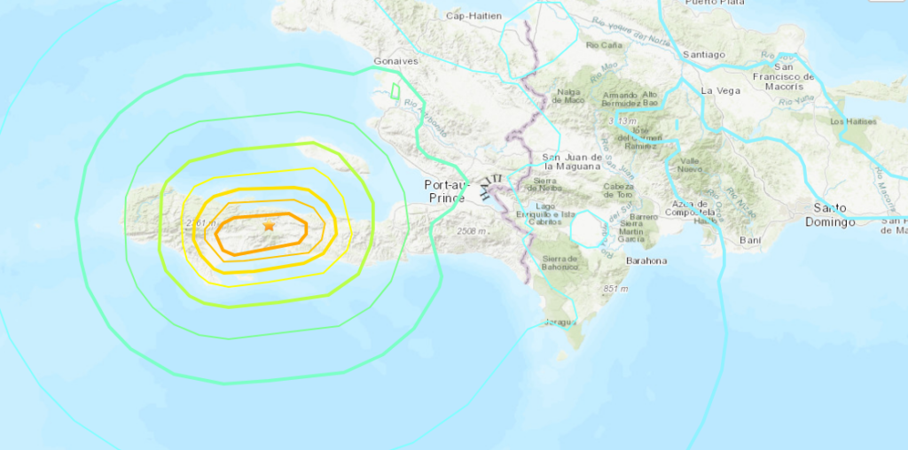 Haiti Earthquake 2021 Map