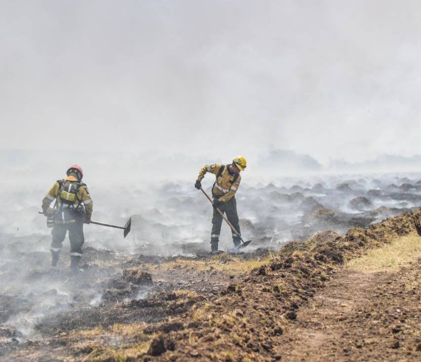 Firefighters responding to fires in Argentina