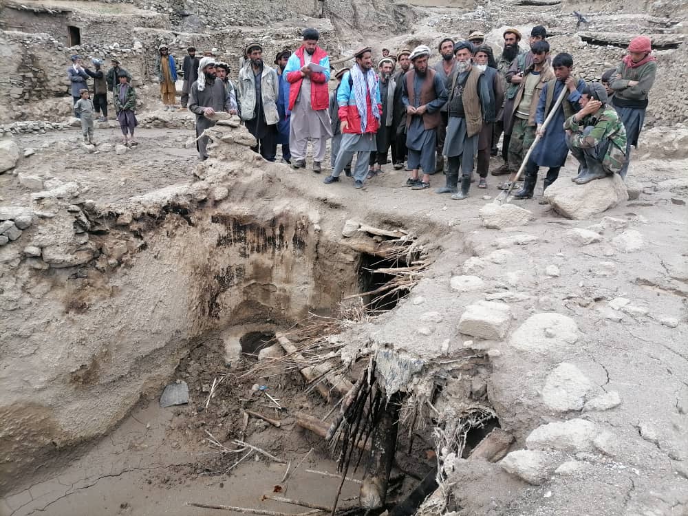 Destroyed infrastructure in Afghanistan due to May 2022 floods