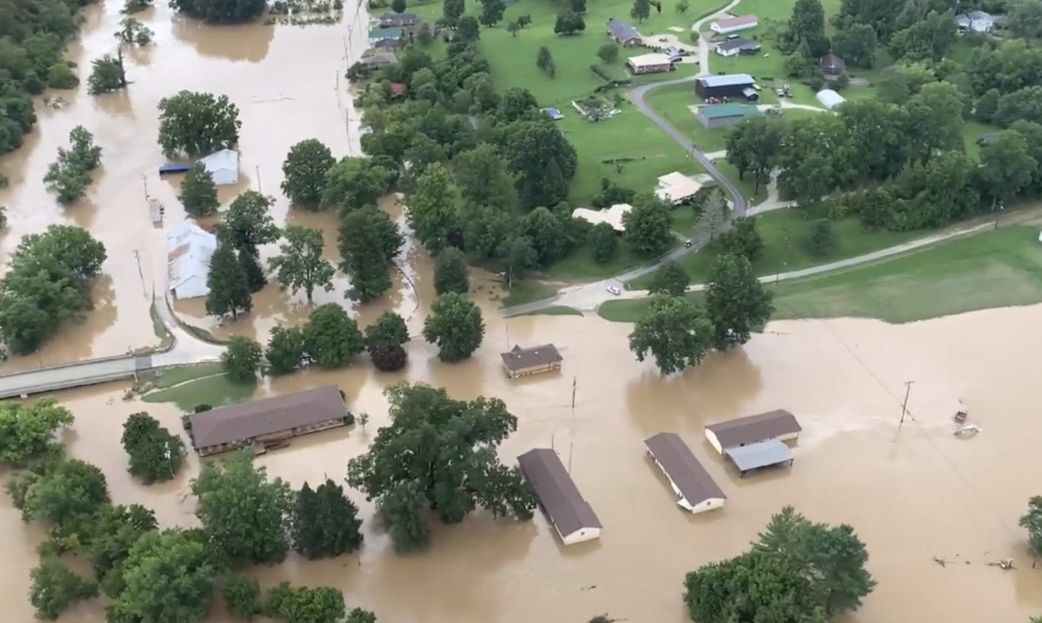 Examples of flood-related tweets containing images that can help in