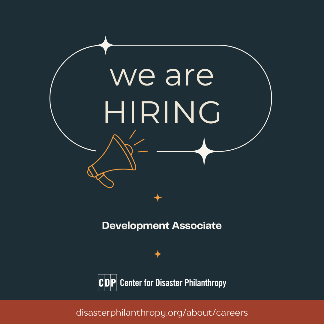 Development Associate - Center for Disaster Philanthropy